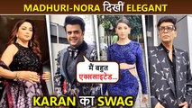 Madhuri-Nora Look Elegant, Paps Teases Karan For His Goggles, Manish Looks Cool | Jhalak Dikhhla Jaa