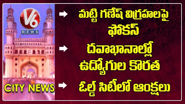 Eco Friendly Ganesh Idols | High Security-Old City | Lack Of Facilities-Govt Hospital | V6 News
