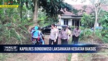 Kapolres Bondowoso Laksanakan Kegiatan Baksos Kepada Warga Kurang Mampu