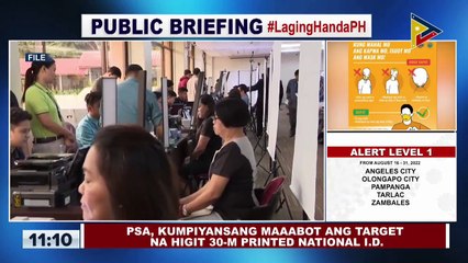 PSA, kumpiyansang maaabot ang target na higit 30-M printed National ID