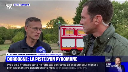 Incendie en Dordogne: la piste d'un pyromane privilégiée