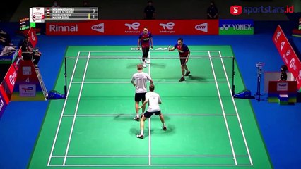 Tonton Aksi The Daddies Lolos ke Perempat Final Kejuaraan Dunia Bulu Tangkis 2022