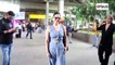 Bollywood Actress Sunny Leone Spotted at Mumbai Airport