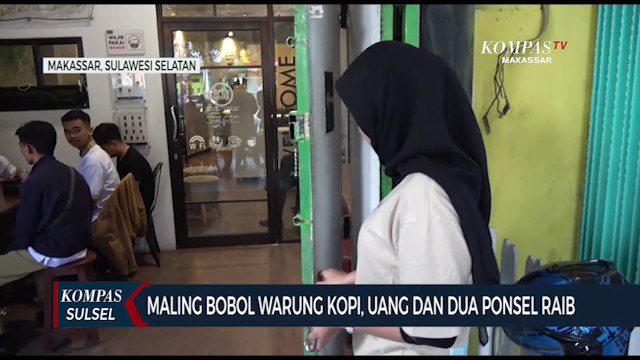 Maling Bobol Warung Kopi, Uang Dan Dua Ponsel Raib