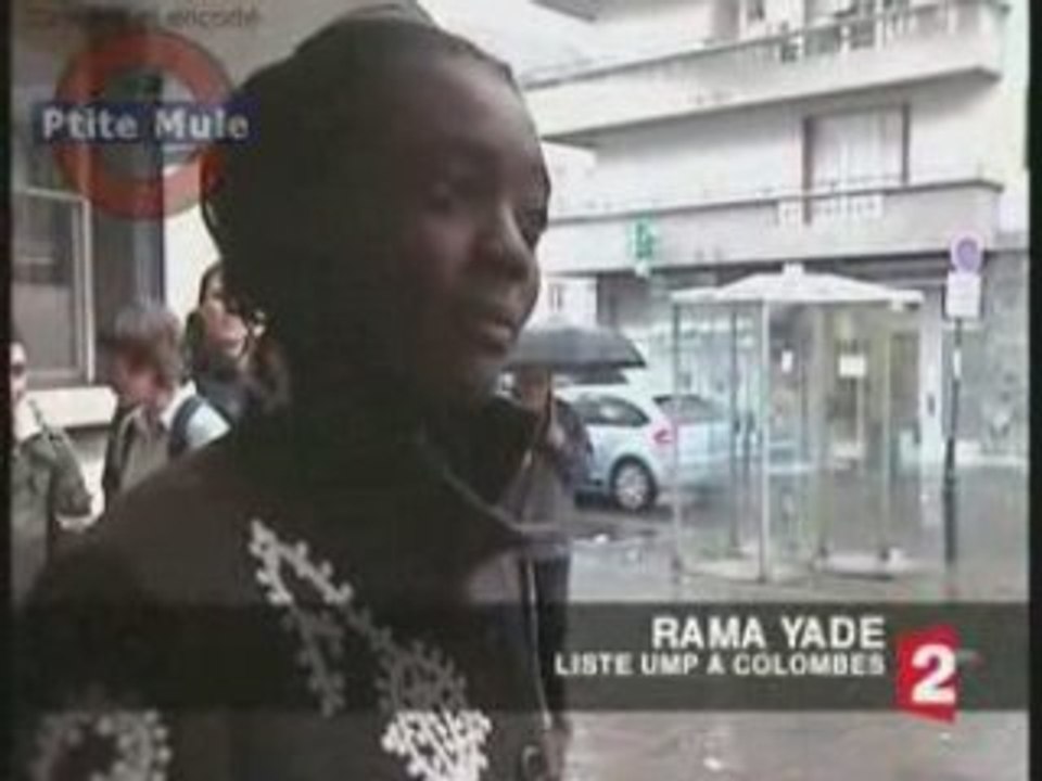 Rama Yade tracte à Colombes