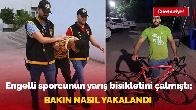 Engelli sporcunun yarış bisikletini çalmıştı; yakalandı