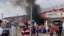 Erzurum'da otogaz bakım dükkanında patlama oldu