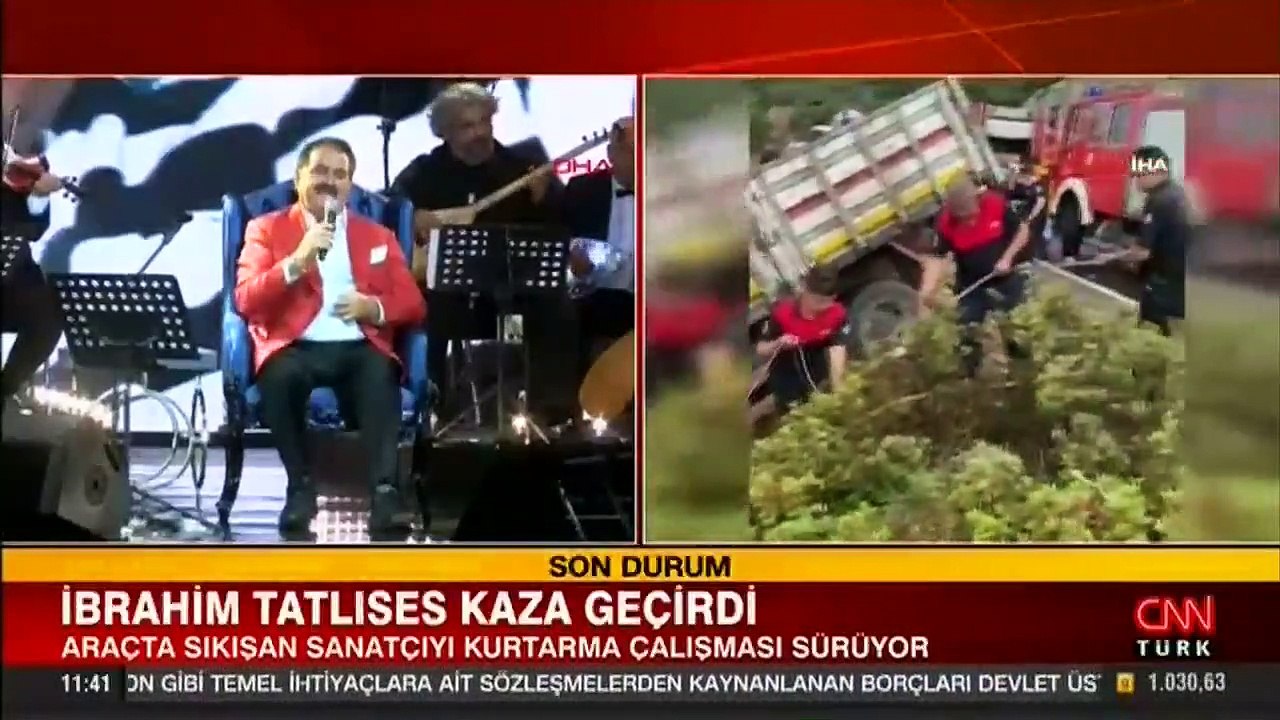 İbrahim Tatlıses trafik kazası geçirdi! Olay yerinden ilk görüntüler...