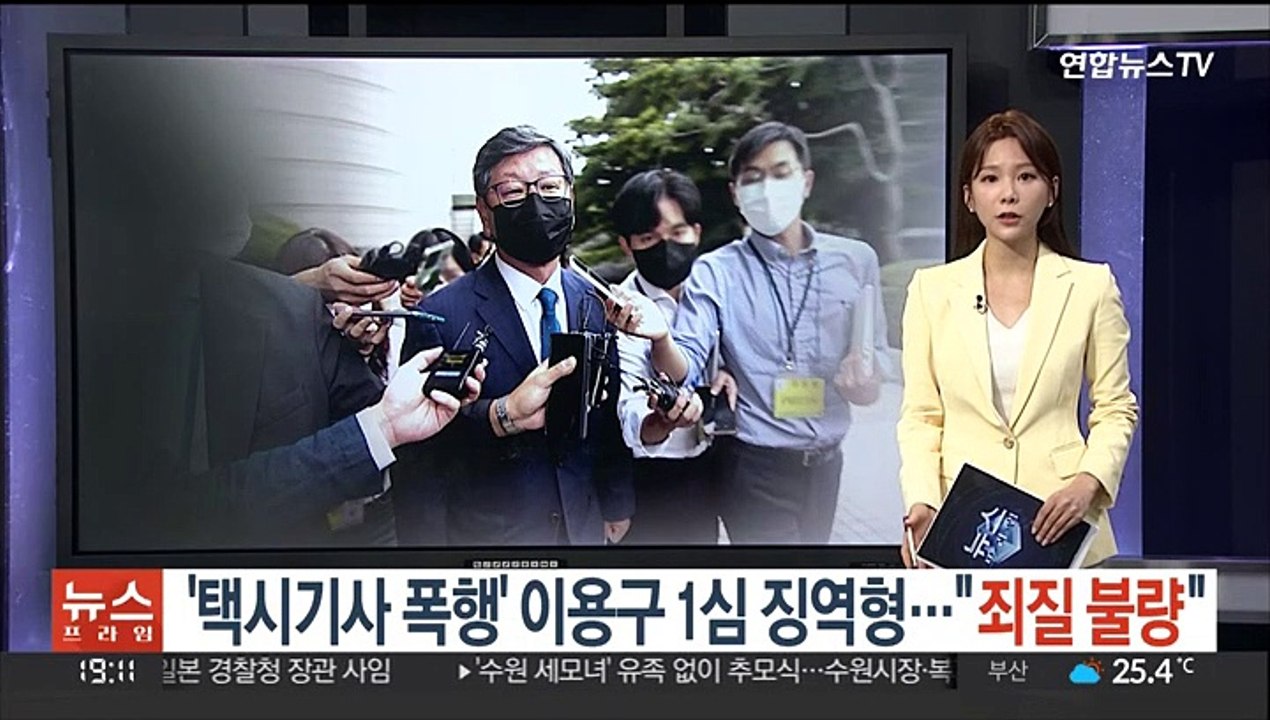 '택시기사 폭행' 이용구 1심 징역형…"죄질 불량"