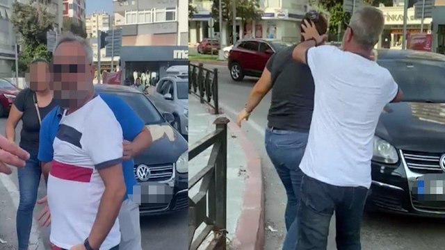 Kadın sürücü ile tartışırken kendisini sakinleştirmek isteyen eşine vurdu