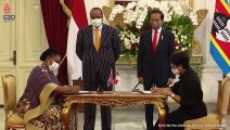 Presiden Jokowi dan Raja Mswati III Saksikan Penandatanganan MOU Kerja Sama