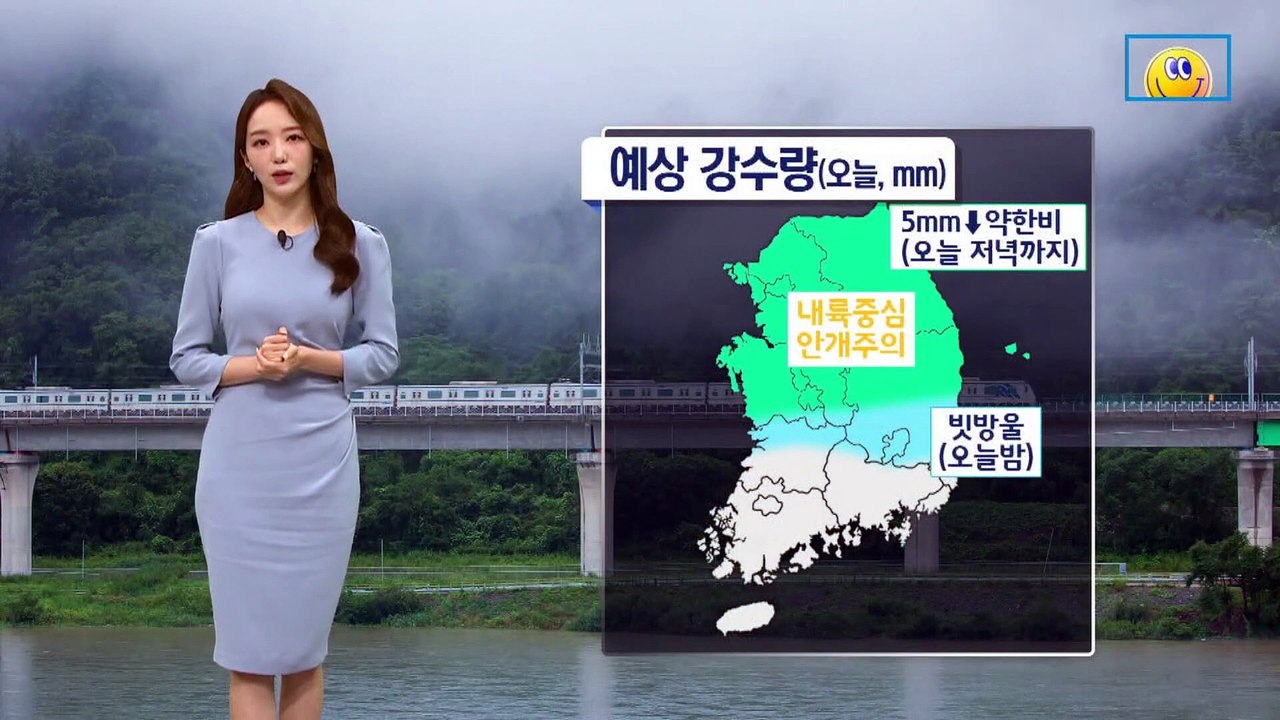[날씨]내일 새벽 중부 약한 비…내일 다시 낮더위