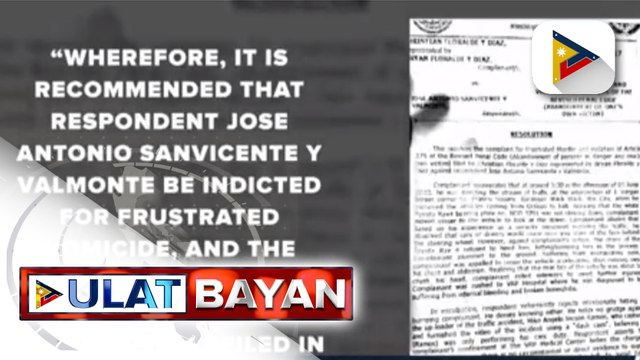 Jose Antonio Sanvicente na sangkot sa hit-and-run sa Mandaluyong, kinasuhan ng frustrated homicide