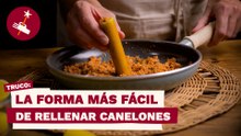 La forma más rápida de rellenar canelones