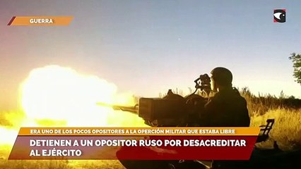 Detienen a un opositor ruso por desacreditar al ejército