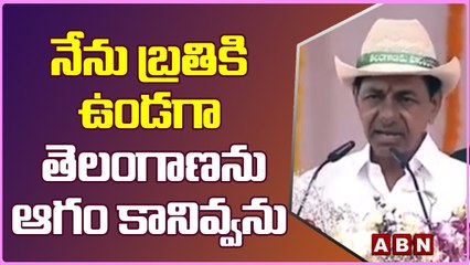 KCR_ నేను బ్రతికి ఉండగా తెలంగాణను ఆగం కానివ్వను __ ABN Telugu