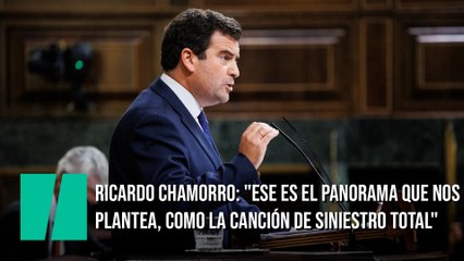 Ricardo Chamorro Delmo: "Ese es el panorama que nos plantea, como la canción de Siniestro Total"