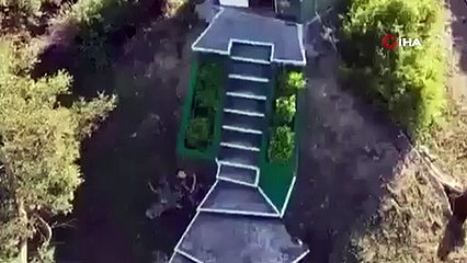 Tayvan askerleri, Çin ordusuna ait drone'u taş atarak düşürmeye çalıştı
