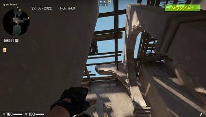 How to Smoke B Plat on Dust 2, option 1 - CSGO