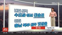 [생활날씨] 새벽 수도권·영서 비 살짝…한낮 30도 안팎 더위