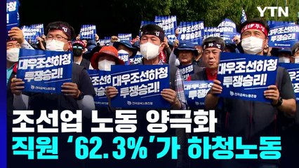 하청 만연한 조선업...62.3%로 6년 만에 최고 / YTN