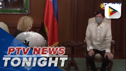 Pres. Ferdinand R. Marcos Jr. bestows Order of Sikatuna with rank of Datu Silver Distinction on Turkish Ambassador Artemiz Sumer