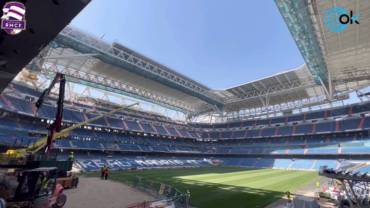 Nos colamos debajo del nuevo césped del Bernabéu