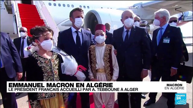 Emmanuel Macron en Algérie : le président français accueilli par A. Tebboune à Alger