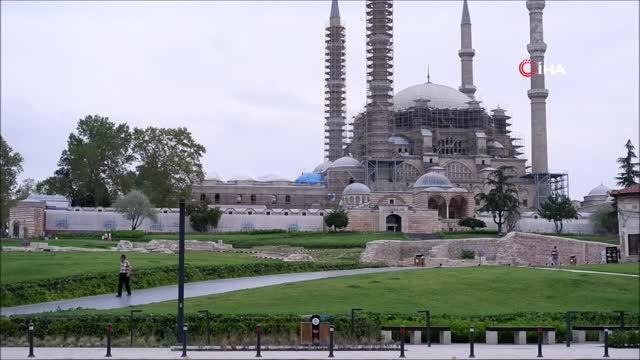 Edirne kültür sanat: Edirne Selimiye Camii'nde restorasyon çalışmaları sürüyor