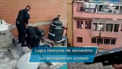 Así policías detuvieron a tres en azoteas del Centro y liberaron a secuestrado