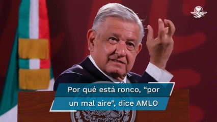 Con voz ronca, AMLO arranca la mañanera