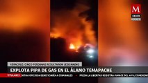 Explota pipa de gas en Veracruz, cinco personas resultan heridas