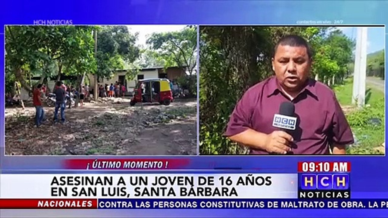 Asesinan a menor de 16 años en San Luis, Santa Bárbara