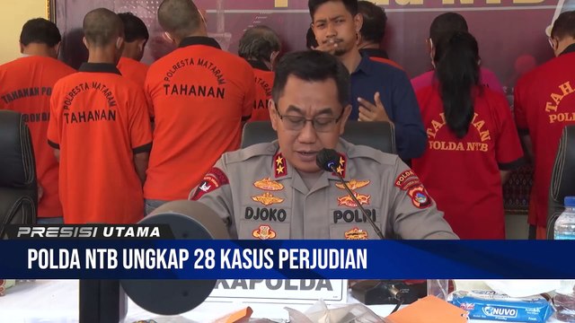 Polda NTB Ungkap Tindak Pidana Perjudian Dengan Jumlah 41 Tersangka
