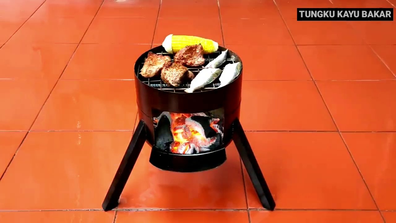Membuat Tungku kayu bakar 45 || How to make firewood stove