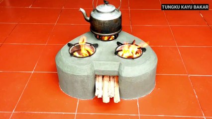 Tungku kayu bakar 46 || How to make firewood stove