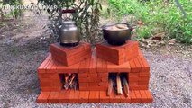 Membuat Tungku kayu bakar 47 || How to make firewood stove