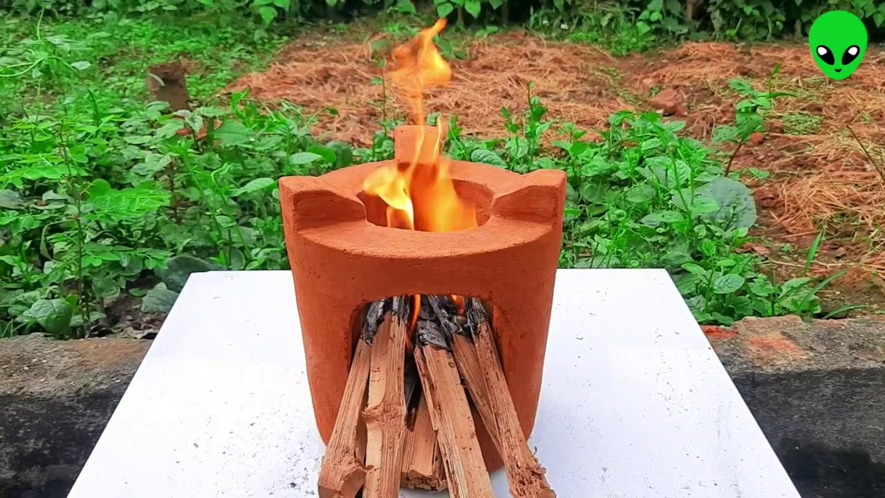 Membuat Tungku kayu bakar 48 || How to make firewood stove