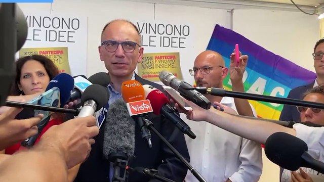 Enrico Letta inaugura la Festa dell'Unità di Bologna 2022