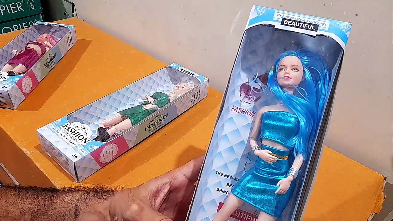 Unboxing and Review of Slim Shiny Cute Foldable and Movable Hands and Legs Doll Combo Set for Girls