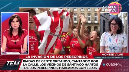 La invasión de los 'Fodechinchos', riadas de gente entrando a gritos en la plaza del Obradoiro