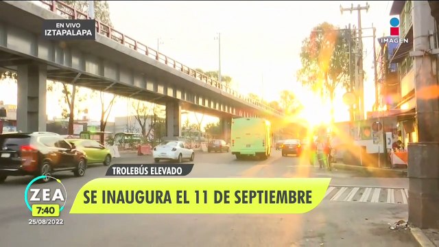 Trolebús elevado de Iztapalapa será inaugurado el 11 de septiembre