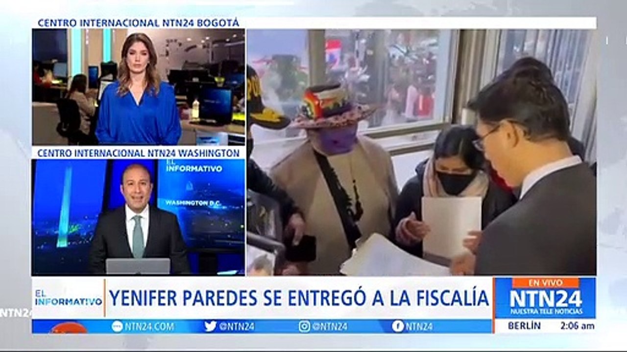 Yenifer Paredes se entregó a la Fiscalía de Perú