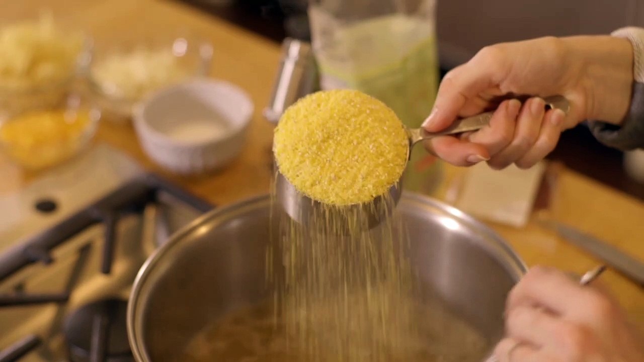 Smoked Cheddar Polenta Made Easy
