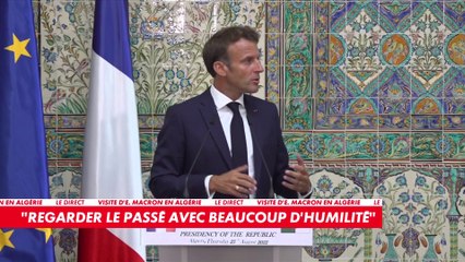 Emmanuel Macron : «Le passé, nous ne l'avons pas choisi»