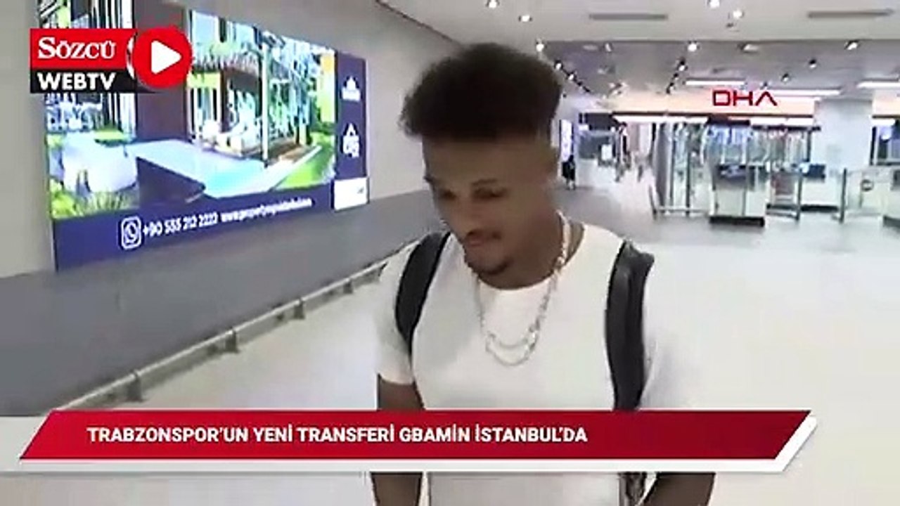 Trabzonspor'un yeni transferi Jean-Philippe Gbamin, İstanbul'a geldi