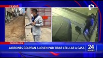 Chorrillos: Delincuentes golpean a joven por lanzar su celular al interior de su vivienda