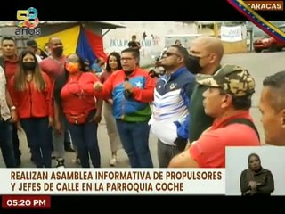 Caracas | Realizan asamblea informativa para la renovación de estructuras del PSUV en Coche