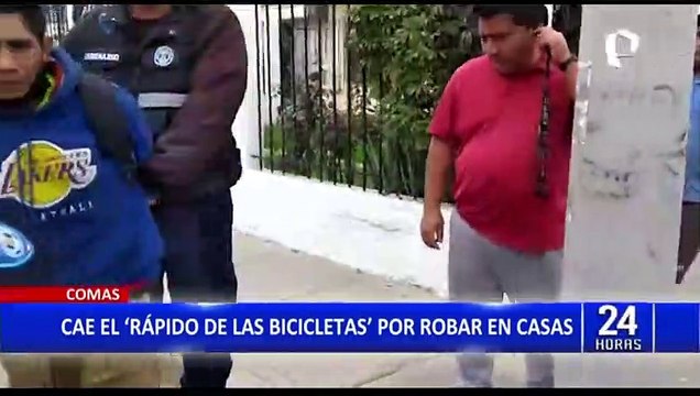 Comas: capturan a delincuente que robaba bicicletas