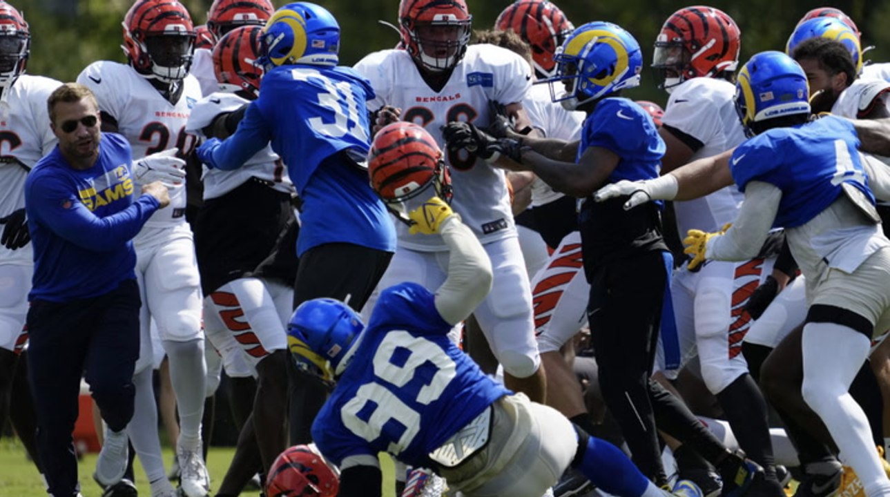 Rams, Bengals Engage in Practice Brawl Ahead of Final Preseason Game